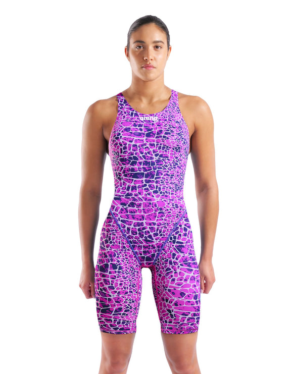 Arena - Limited Edition Powerskin ST NEXT Open Back - Snake Pink - Model Front