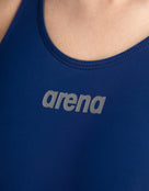 Arena - Womens Powerskin ST NEXT Open Back - Navy - Logo