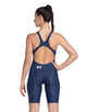 Arena - Womens Powerskin ST NEXT Open Back - Navy - Model Front