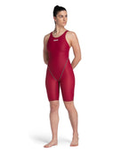 Arena - Powerskin ST NEXT Open Back - Deep Red - Model Front Full Body