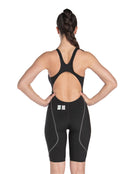 Arena - Womens Powerskin ST NEXT Open Back - Black - Model Back