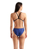 Arena - Snakeskin Challenge Back Swimsuit - Black/Team Royal - Model Front