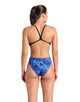 Arena - Crackle Challenge Back Swimsuit - Black/Team Royal - Model Front