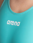 Arena - Powerskin ST NEXT Open Back - Aquamarine Blue - Logo