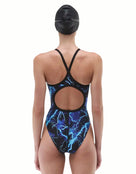 TYR - Arterx Durafast Elite Diamondfit Swimsuit - Blue - Model Back