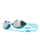 TYR - Black Ops EV Female Racing Goggle - Mirrored Lens - Blue/White