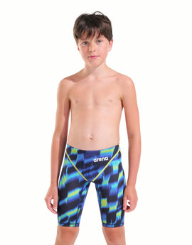 Arena - Boys Limited Edition Powerskin ST Next Jammer - Aqua Gleam - Model Front