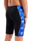 Arena - Boys Wave Swim Jammer - Black/Team Royal - Model Back Close Up