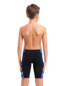 Arena - Boys Wave Swim Jammer - Black/Team Royal - Model Back