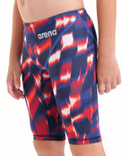 Arena - Boys Limited Edition Powerskin ST Next Jammer - Red/White/Blue - Model Model Front/Side