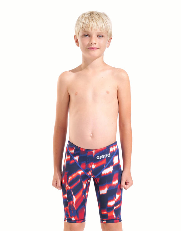 Arena - Boys Limited Edition Powerskin ST Next Jammer - Red/White/Blue - Model Front