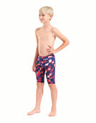 Arena - Boys Limited Edition Powerskin ST Next Jammer - Red/White/Blue - Model Front Full Body