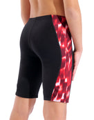Arena - Boys Wave Swim Jammer - Black/Team Red - Model back Close Up