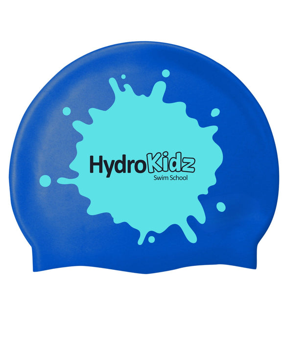 Children's Splash Silicone Swim Cap - HydroKidz - Royal Blue