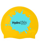Children's Splash Silicone Swim Cap - HydroKidz - Yellow
