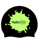 Children's Splash Silicone Swim Cap - HydroKidz - Black