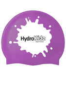 Children's Splash Silicone Swim Cap - HydroKidz - Purple