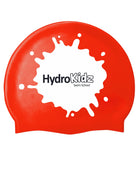Children's Splash Silicone Swim Cap - HydroKidz - Red