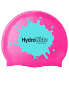 Children's Splash Silicone Swim Cap - HydroKidz - Pink