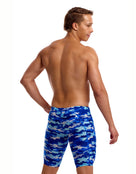 Funky Trunks - Clean Marine Swim Training Jammers - Blue - Model Back/Side
