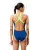 Speedo - Club Training Powerback Swimsuit - Teal/Green - Model Front