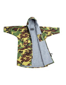 Dryrobe - Advance Long Sleeve Adult Robe - Camouflage Grey - Product Front