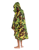 Dryrobe - Advance Long Sleeve Adult Robe - Camouflage Grey - Male Model Back