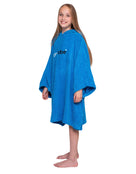 Dryrobe - Kids Organic Cotton Short Sleeve Towel Poncho - 10-13 yrs - Cobalt Blue - Front Full Body