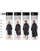 Dryrobe - Advance Long Sleeve Adult Robe - Camouflage Grey - Size Guide