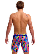 Fault Lines Swim Training Jammer - Blue/Multi