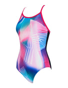 Zoggs - Flashdrive Strikeback Swimsuit - Blue/Pink - Product Front