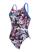 Zoggs - Womens Flowerbox Sprintback Swimsuit - Multi - Product Front