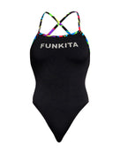 Funkita - Beat It Black Strapped In Swimsuit - Product Front