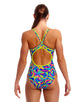 Funkita - Choppy Waters Diamond Back Swimsuit - Multi - Model Front
