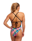 Funkita - Womens Cubie Jubie Tie Me Tight Swimsuit - Model Back/Side