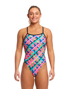 Funkita - Womens Cubie Jubie Tie Me Tight Swimsuit - Model Front