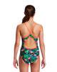 Funkita - Girls Jungle Bungle Diamond Back Swimsuit - Model Front