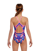 Funkita - Girls Jingle Jungle Diamond Back Swimsuit - Model Back