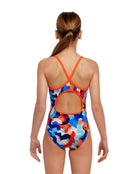 Funkita - Girls Wet Paint Diamond Back Swimsuit - Model Back