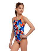 Funkita - Girls Wet Paint Diamond Back Swimsuit - Model Front/Side