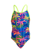 Funkita - Girls Palm A Lot Diamond Back Swimsuit - Multi - Product Front