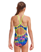 Funkita - Girls Palm A Lot Diamond Back Swimsuit - Multi - Model Back