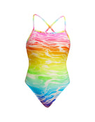 Funkita - Womens Lake Acid Tie Me Tight Swimsuit - Multi - Product Front