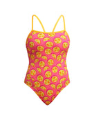 Mark Spritz Single Strap Swimsuit - Pink/Yellow