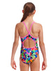 Funkita - Girls Sharp Edges Diamond Back Swimsuit - Multi - Model Front