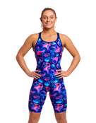Funkita - Womens Liquid Lights Fast Legs Legsuit - Model Front with Pose