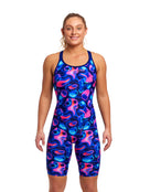 Funkita - Womens Liquid Lights Fast Legs Legsuit - Model Front