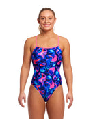 Funkita - Womens Liquid Lights Single Strap Swimsuit - Model Front