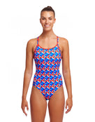 Funkita - Womens Out Foxed Diamond Back Swimsuit - Model Front