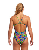 Funkita - Womens Spin The Bottle Single Strap Swimsuit - Model Back